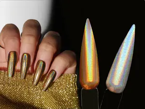 Silver & Gold Rainbow Chrome Powder