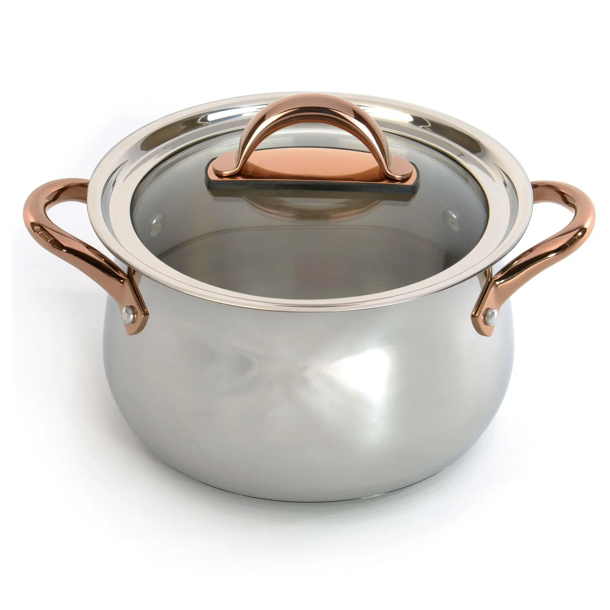 BergHOFF Ouro Gold 18/10 Stainless Steel 9.5" Stock pot 8.1qt. BergHOFF Ouro Gold 18/10 Stainless Steel 9.5" Stock pot 8.1qt.