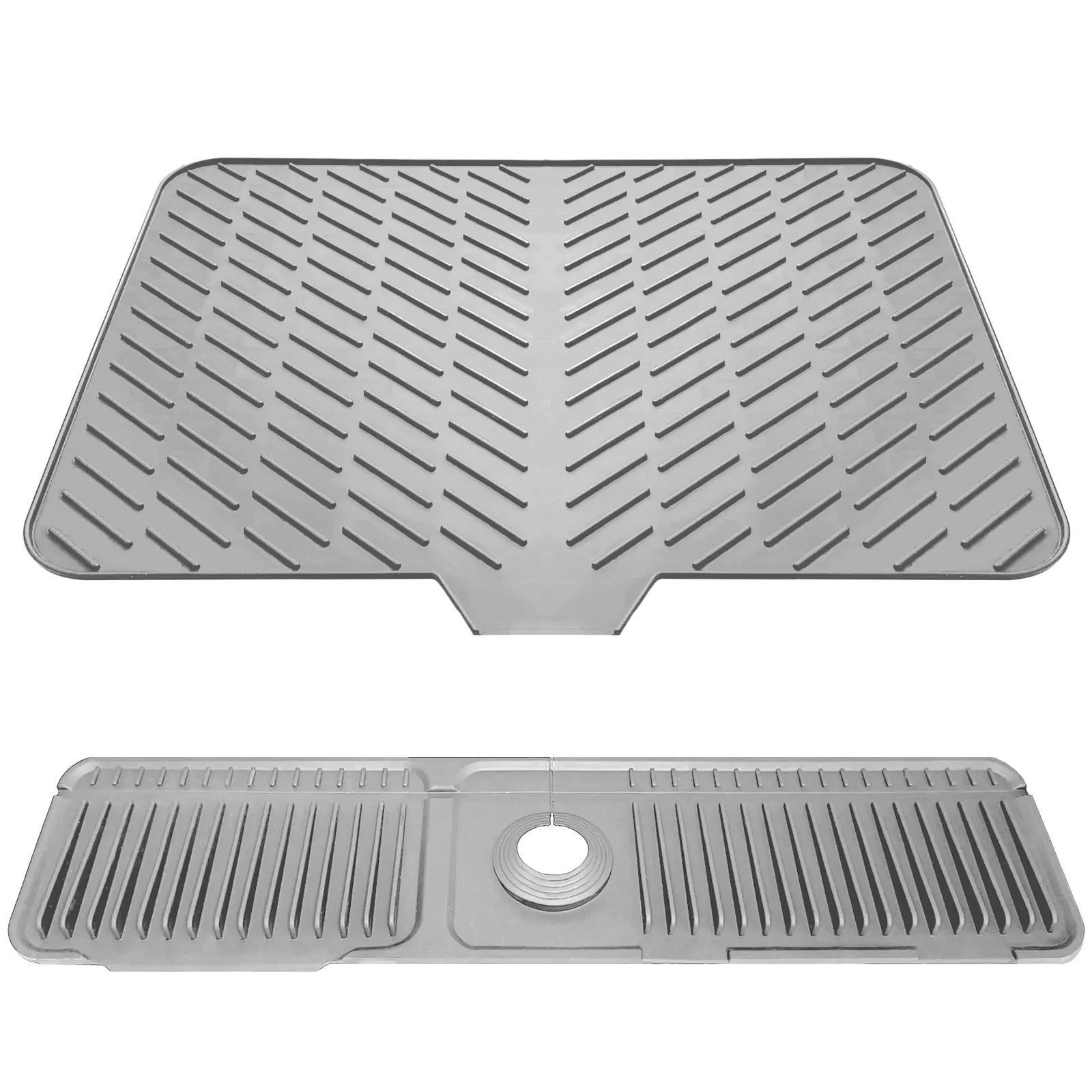1 piece: silicone kitchen draining mat, sink protector mat, sink area water barrier mat; 7° slope for automatic drainage; keeps the sink dry; suitable for kitchen sinks and faucets; a perfect gift for Valentine’s Day, Father’s Day, Mother’s Day, anniversa