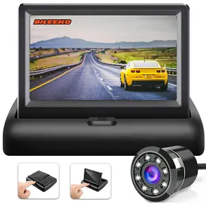 Bileeko Car Rearview Backup Camera Set with 4.3 Inch Display, HD Reverse Camera, Night Vision, Universal Fit, Model Xinghao Yxcalw010