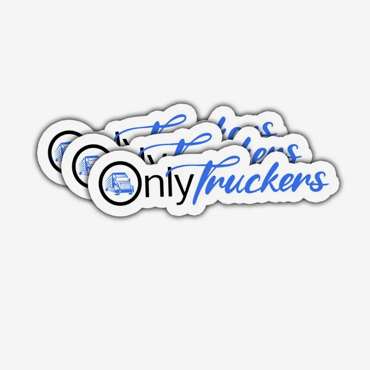Only Truckers Vinyl Sticker – Funny Semi-Truck Life Gift for Drivers – Toolbox, Laptop, Car, Water Bottle, Hard Hat Decal S6G