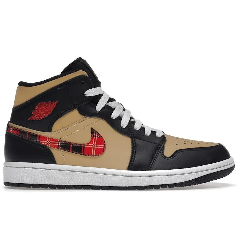 Jordan Men's Air Jordan 1 Mid Tartan Swoosh, from StockX