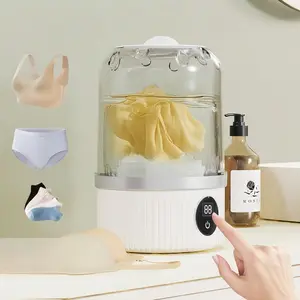 Portable mini washing machine, Portable laundry washer, USB charging, high-quality impact-resistant underwear/underpants cleaning, compact and lightweight, suitable for apartments, dormitories, hotels, RVS and travel camping