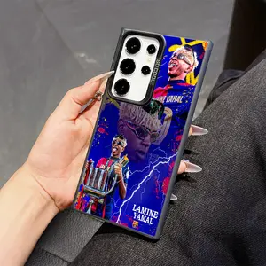 Lamine Yamal FC Phone Case Compatible with for samsung for galaxy S25 S24 S23 S22 S21 S20 FE Ultra Plus 4G 5G, Anti-Drop Matte Back Cover.