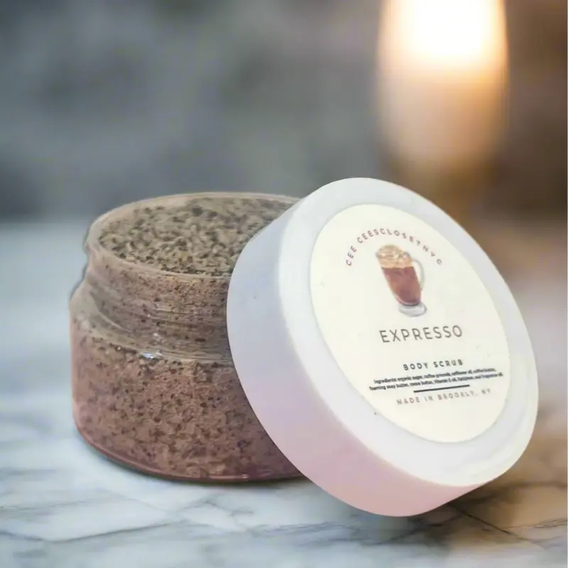 Expresso 1 oz Travel Size Sugar Body Scrub for Touchably Soft Moisturized Skin