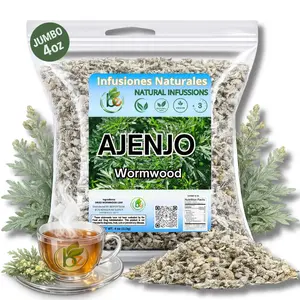 Ajenjo Herbal Tea 4 oz (113g) – 100% Natural Mexican Herb, Wildcrafted Wormwood, Vegan Non-GMO Loose Leaf Herbal Infusion