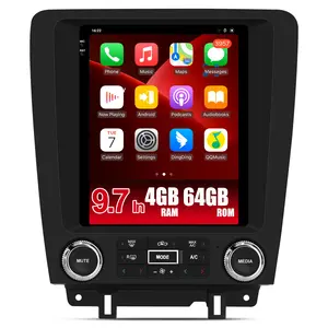 Car Stereo for Ford Mustang 2010-2014 touch screen has Android Auto Wireless Carplay, Bluetooth WIFI supports GPS Navigation