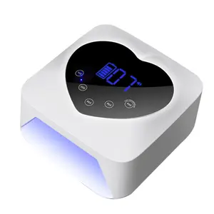 Cordless UV Nail Lamp Rechargeable 30 LEDs Nail Dryer with 5 Timer Settings, Professional Gel Nail Polish Dryer Manicure Light for Home & Salon