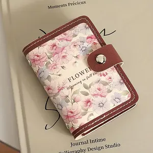 Floral Pattern Casual Card Holder, Multi-card Slot Card Case, Large Capacity Multicard Holder for Driver's License, Business Card, and Other Documents, Credit Card Organizer