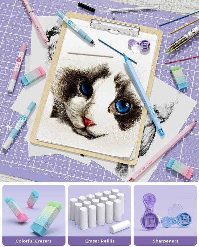 36PCS Aesthetic School Supplies, Mechanical Pencils 0.5mm, 0.7mm, 0.9mm & 2.0mm with 624PCS Lead Refills, Cute Mechanical Pencils for Writing, Drawing & Drafting (Pink)