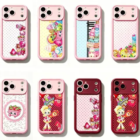 Shopkins Cartoon Print Cellphone Casing - Sky Ladder Layered Material Cover, Handheld Protection Accessory for iPhone 11-17 Pro Max/Plus, Samsung Galaxy S23-25 Devices