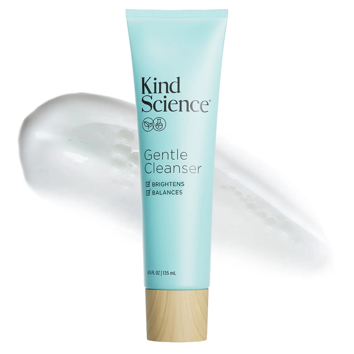 Gentle Face Cleanser - Face Wash for Women & Makeup Remover with Vitamin C - Facial Cleanser for Dry Skin - Paraben, Dye & Fragrance Free, Cruelty Free, 4.5 fl oz