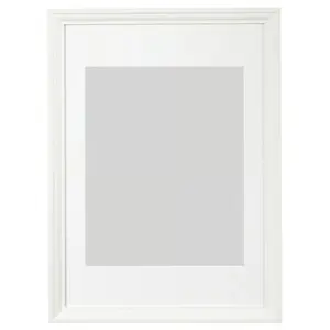 Frame, white, 19 ¾x27 ½ "Picture frames, poster frames, wall-mountable horizontally or vertically - slide-in frame strips, scratch-resistant wall gallery frames.
