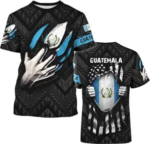 Guatemala Flag T-Shirt Guatemalan Jersey 3D Pride Shirts Short Sleeve Casual Top Unisex