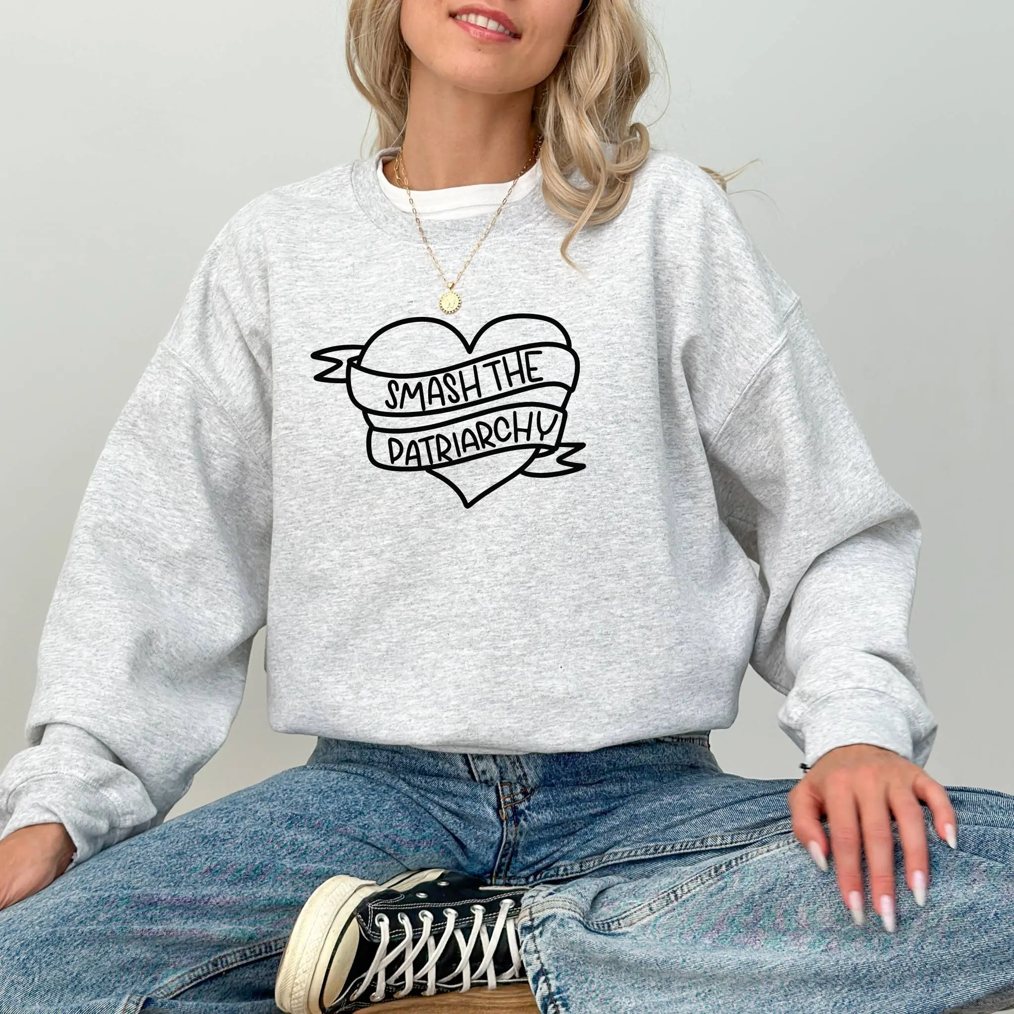 Smash the Patriarchy Sweater, Cute Sweater, Liberal, Women's Rights, Female, Democrat, Feminist, Protest Sweater