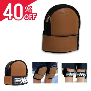 TROXELL USA SuperSoft Kneepads – Leatherhead Style, Large Size, Bagged in Pairs