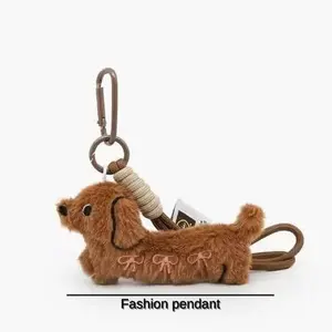 Sweet cartoon puppy pendant, dachshund dog brooch, hair accessories, clothing bag, doll accessories, small gifts.