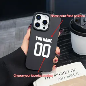Phone Case - DIY Personalized Signature And Digital Custom Phone Case, Suitable for Apple 16 15 14 13 12 11 Pro Promax Plus Custom Commemorative Gift, Lightweight Matte Feel, Comfortable And Anti Drop, Non Fingerprint