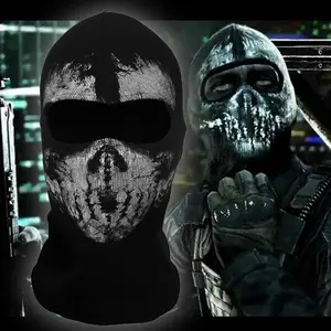 Mask Skull Ghost for Motorcycle Black Cosplay Costume Ghost Face War