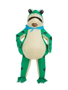 Funny Inflatable Frog Costume, Full Body Blow-Up Cosplay Suit for Adults, Perfect for Halloween Parties & Role-Playing Events, Costume Outfit