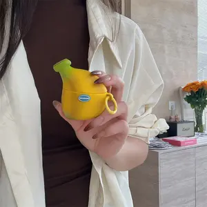 AirPods 4/Pro/Pro3 | Fun Banana Style | Silicone Earphone Case | Earphone Protective Cover | Best Friend Gift | Suitable for AirPods 1 2 3 4 Pro Pro2 Pro3