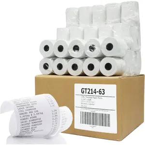 (50) Thermal Paper Rolls 2-1/4 X 63 Ingenico ICT 200 220 250 FD400 Vx520