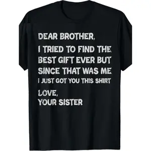 Black Casual Crew-Neck Tee for Men - Features Distressed White Text