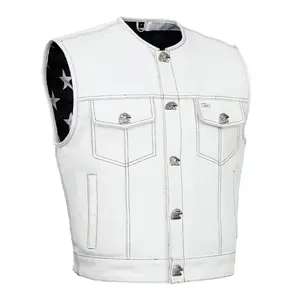 Eagle Shell™ Lowcut Men’s Motorcycle Leather Vest