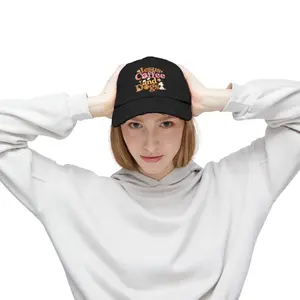 Jesus, Coffee, and Dogs Unisex Distressed Cap | Christian Accesories
