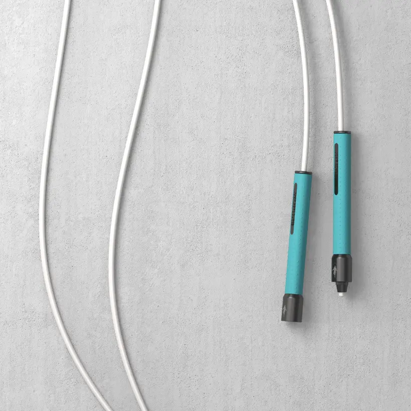 Teal Handles / White Rope