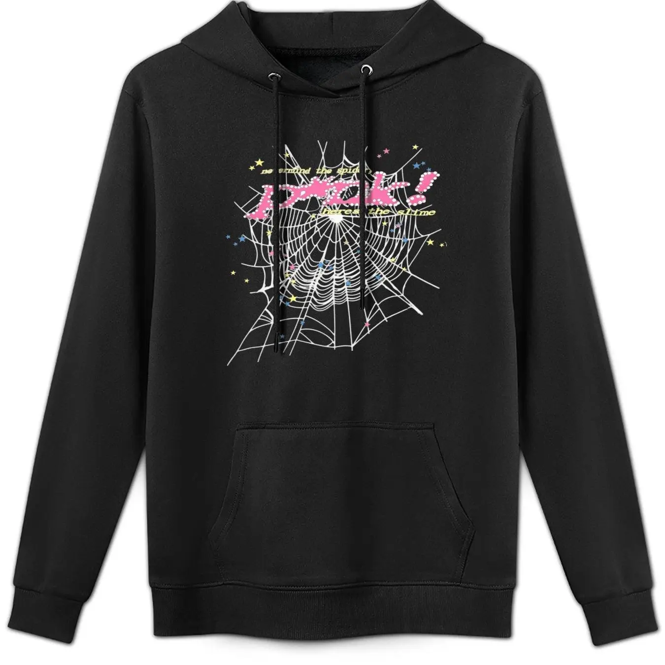 black pink hoodie sp5der - TikTok Shop