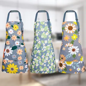 Adjustable Chef Apron with Pockets Waterproof Oil-Resistant Kitchen Cooking Bib for Cooking Home Bib Work Clothes Thick Fashionable