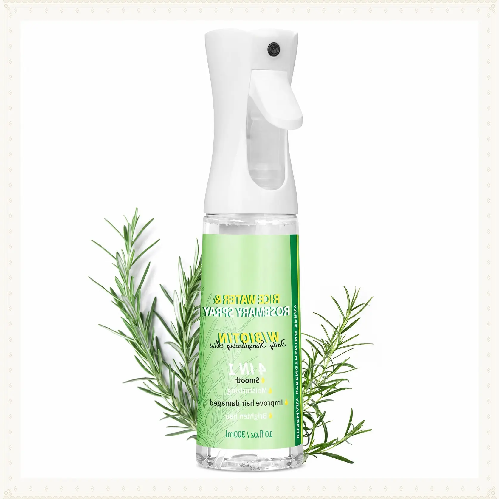 Rice Water Rosemary Spray - Rosemary & Rice Water Spray For Women & Men, Dry, Weak Hair, Thickening Haircare Organic