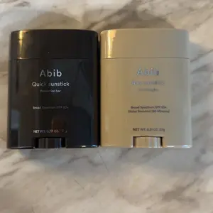 Abib Airy & Quick Sunstick Duo | Glow & Matt Finish Sunscreen with Centella Extract | Non-Sticky, No Whitecast Cosmetic for Face & Body, Sun Protection