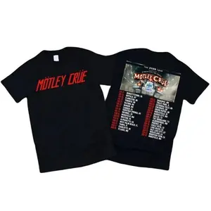 Motley Crue Shirt - Tour 2026 Rockband Unisex Cotton Graphic Shirt For Men & Women