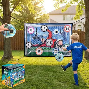 Interactive Educational Football Game, 12pcs Kids Toys, Indoor & Outdoor Play, Backyard Toss Soccer Goal, Parent-Child Bondingtoy, regalos para niños, juguetes divertidos