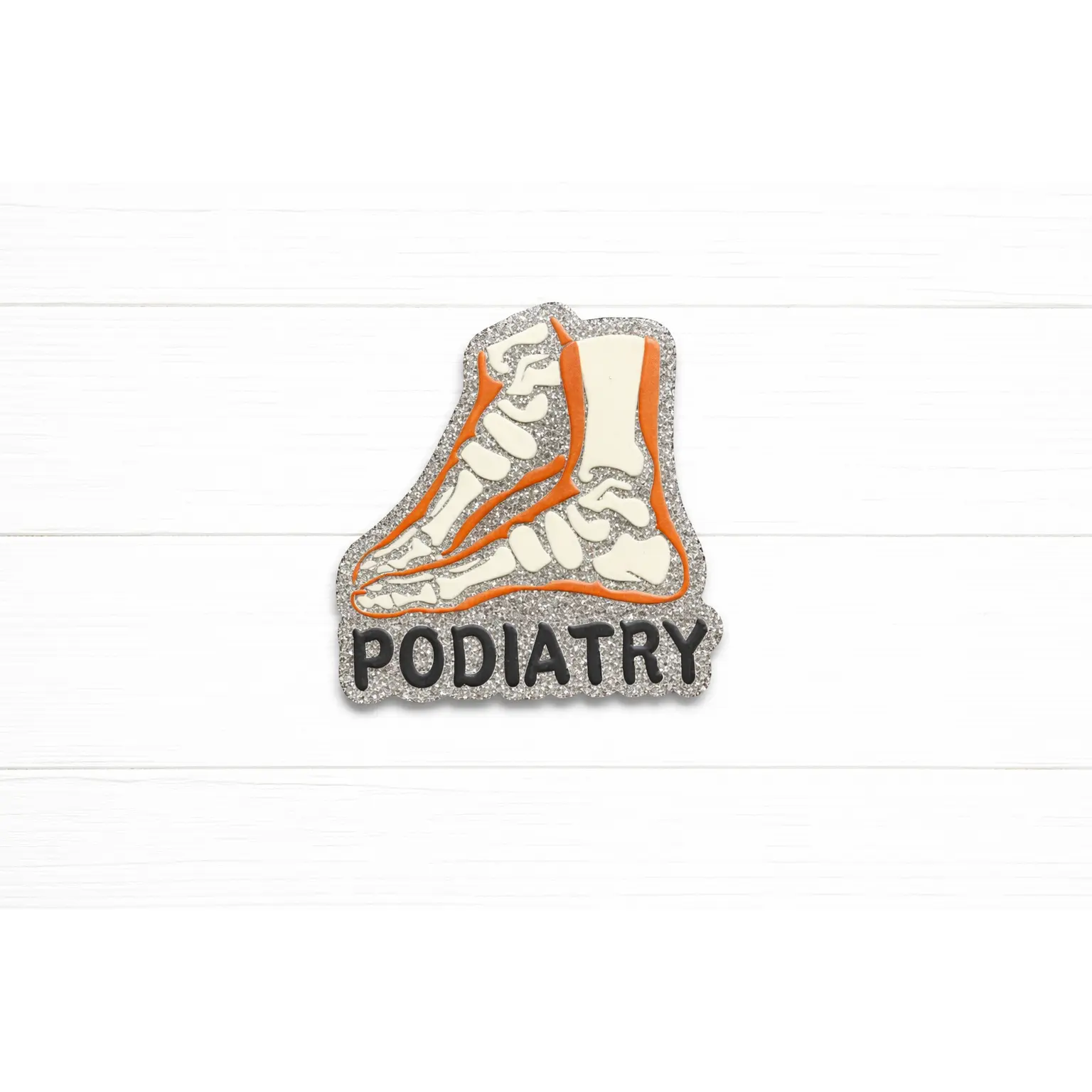 Podiatry Badge Reel – Foot Anatomy Medical ID