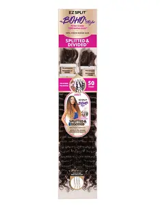 Janet EZ Split Pre-Divided Human Hair New Deep Bulk 18"