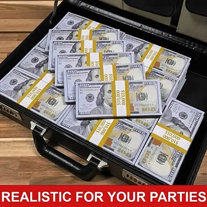 $100 Dollar Bill Prop Money, $10,000 Fake Cash for Movies, Videos, Photos & Entertainment