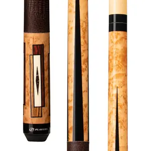 Players Antique Maple & Cocobolo Cue With Embossed Leather Wrap
