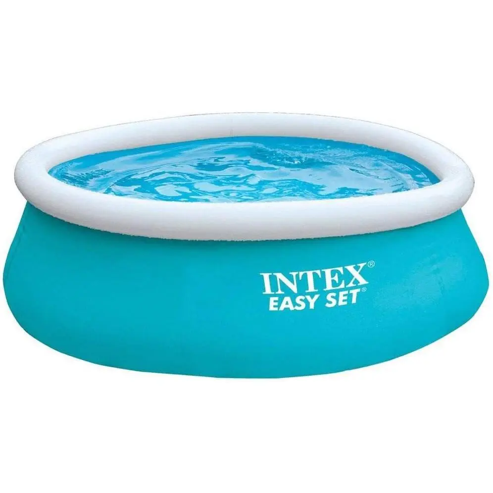 28101EH Easy Set Inflatable Swimming Pool: 6ft x 20in – Puncture-Resistant Material – Quick Inflation – 232 Gallon Capacity – 16in Water Depth
