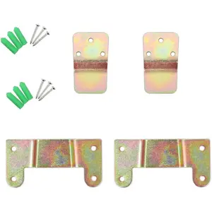 4 Pack Wall Mount Fan Bracket Hangers with Hardware Screws Wall Mount Hook Kit for Oscillating Fan Space Heater Electric Air Cooling Unit