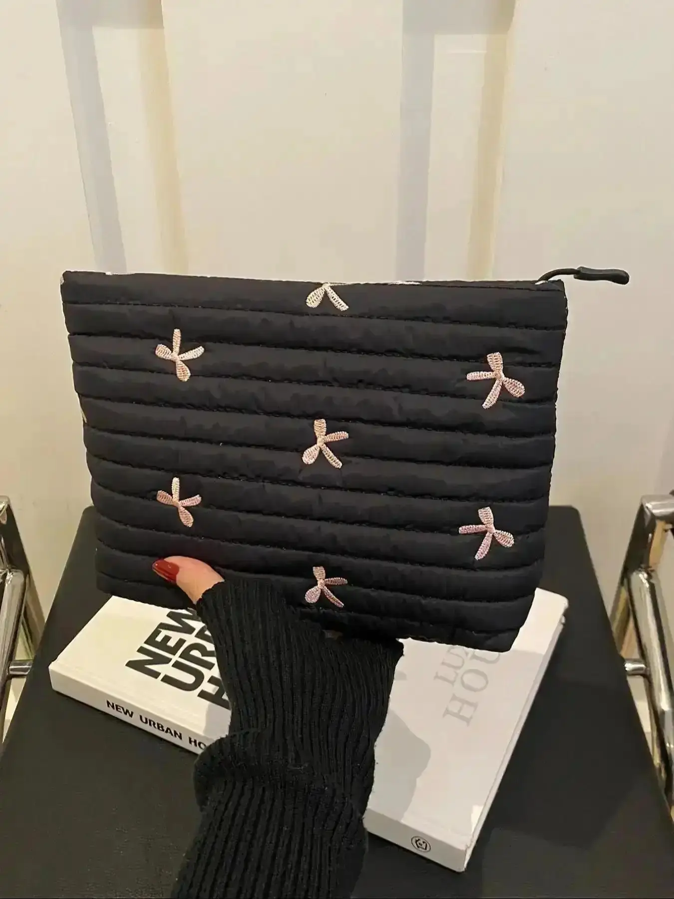2026 Women's Butterfly Design Handbag, Simple Foldable Storage Bag for Travel Gym Work Party Wedding, Perfect for Various Activities, Casual Trendy Purse