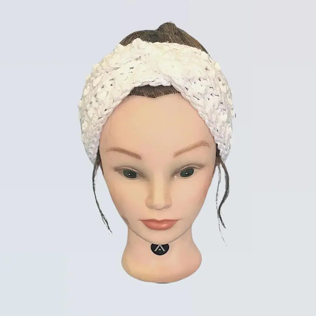 Handmade Crochet Bobble Headband Ear Warmers for Women