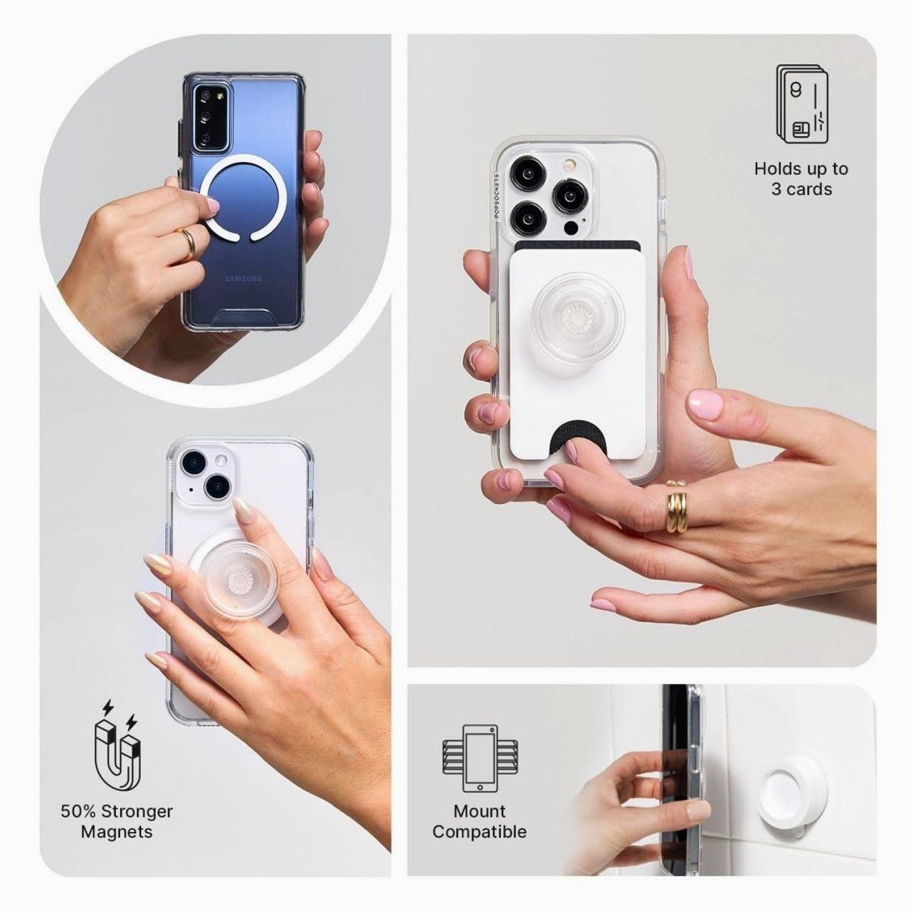 Funny Shocked Doll Magnetic Phone Grip, Meme MagSafe Phone Holder, Cute Reaction Face Phone Accessory