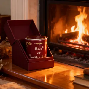 EDGAR Rose of No Man's Land Aromatherapy Soy Wax Candle with Patchouli Citrus Musk Rose Scented Luxury Gift for Home Her Melt Valentines Holiday Floral-Musk Scented