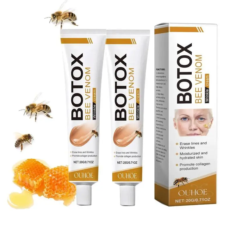 Botox Bee Venom Cream -Anti-Wrinkle & Firming Face Cream, Deep Hydration, Lifting & Recovery, All Skin Types, 0.71 0z