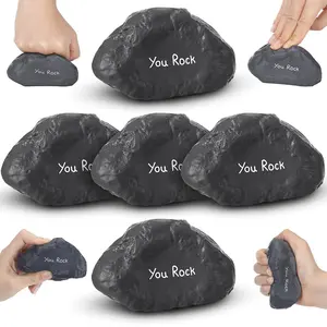 You Rock Stress Balls Positive Figures for Adults Office Gift  Funny Inspirational Stress Reliever Squeezable Foam Balls Appreciation Gifts for Coworker Employee Staff Teacher Student Nurse Men, Motivational Office Decorations