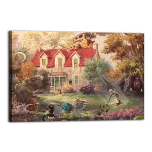 Homecoming Artistic Wall Decor, Waterproof Canvas Poster, Cute And Vibrant Poster for Bathroom, Living Room, Bedroom, Dorm, A Perfect Gift Idea for New Year Home Decor