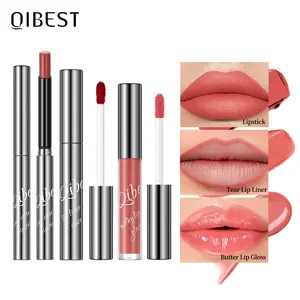 3-Piece Non-Stick Long-Lasting Peel-Off Lipliner Set, Easy Application Lipstick Pen Kit, Perfect for Tattooed Lips & Precision Lining